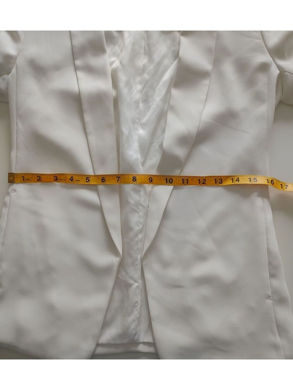 H&M Women's White Blazer Jacket Size US - Picture 5 of 8